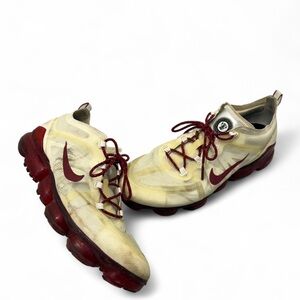 Nike Air VaporMax 2019 Mens Running Shoes BQ8775-991 Gold Red Sneakers Size 12